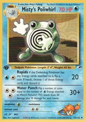 Misty's Poliwhirl - 53/132 - Uncommon - 1st Edition